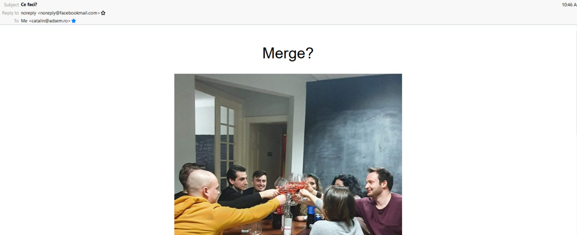mail din Facebook