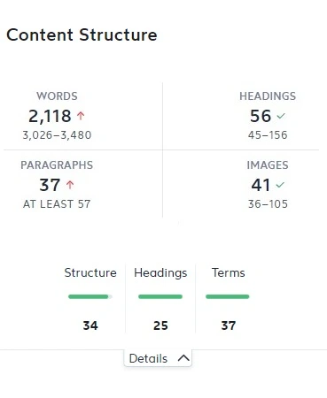 continut text pagina web