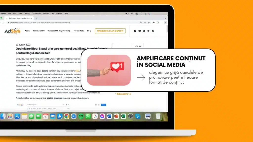 distribuire in social media