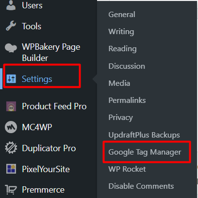 google tag manager in woocommerce