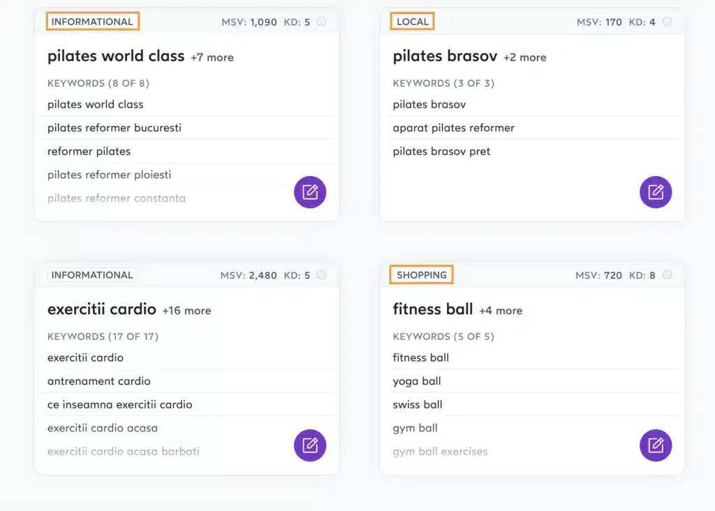 research cuvinte cheie