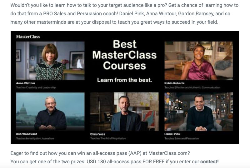 content marketing - transmite entuziasm