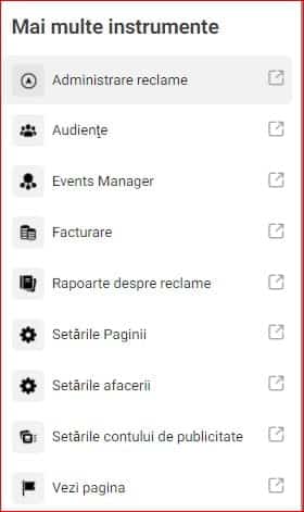 instrumente facebook